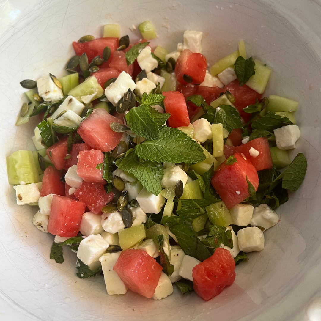 Frisse Watermeloen Salade met Feta