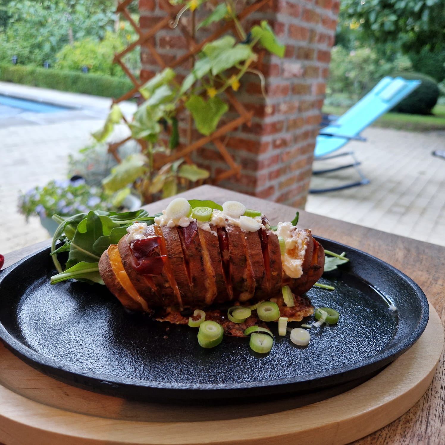 Gevulde Zoete Aardappel uit de Oven