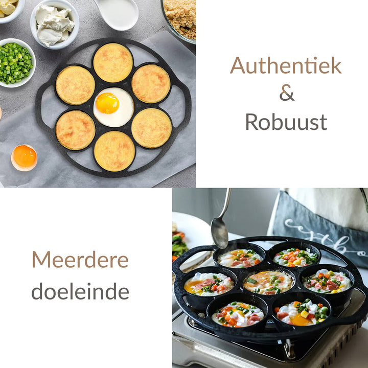 Gietijzeren Pancakepan - Omeletmaker