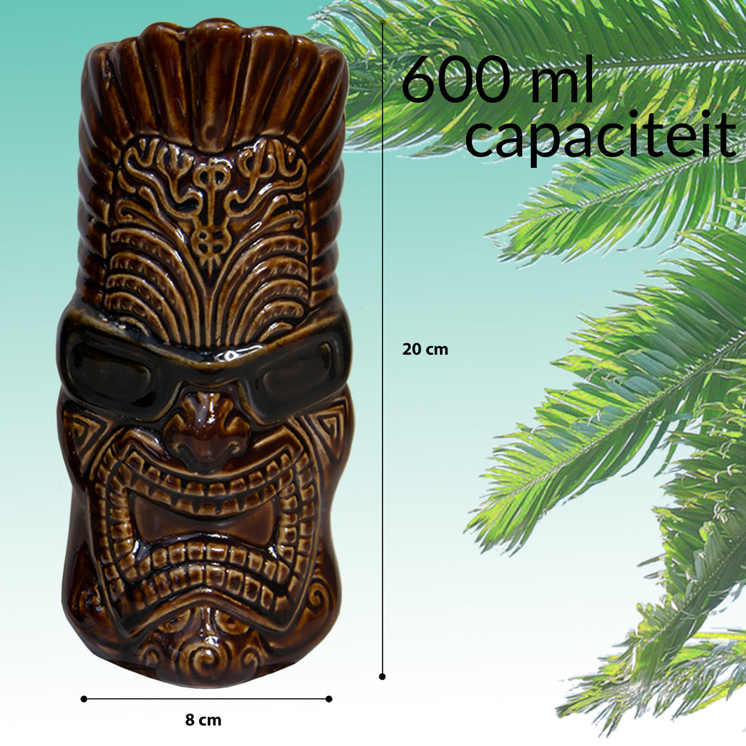 Kopie van Tiki Cocktail glazen in Keramiek set 7